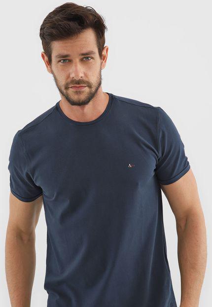 Blusa Aramis Logo Azul-Marinho